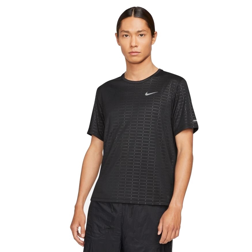 Nike Miler Run Division T Shirt Black/reflective Silver